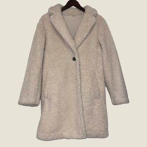 uniqlo pile-line fleece tailored coat